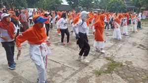 Hari Terakhir Masa Kampanye, PKS Cimanggung Gelar Senam Sehat